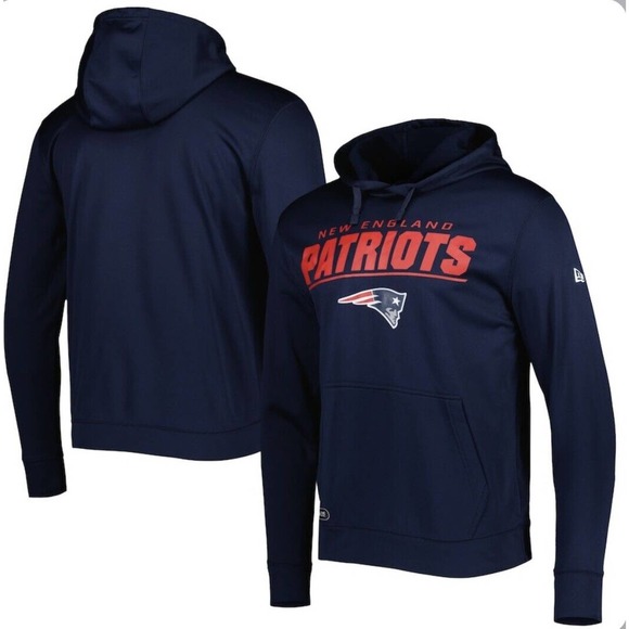 New Era Men's New England Patriots Combine Offside Navy Hoodie Size Large - Picture 1 of 2